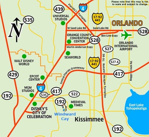 Kissimmee Area Map